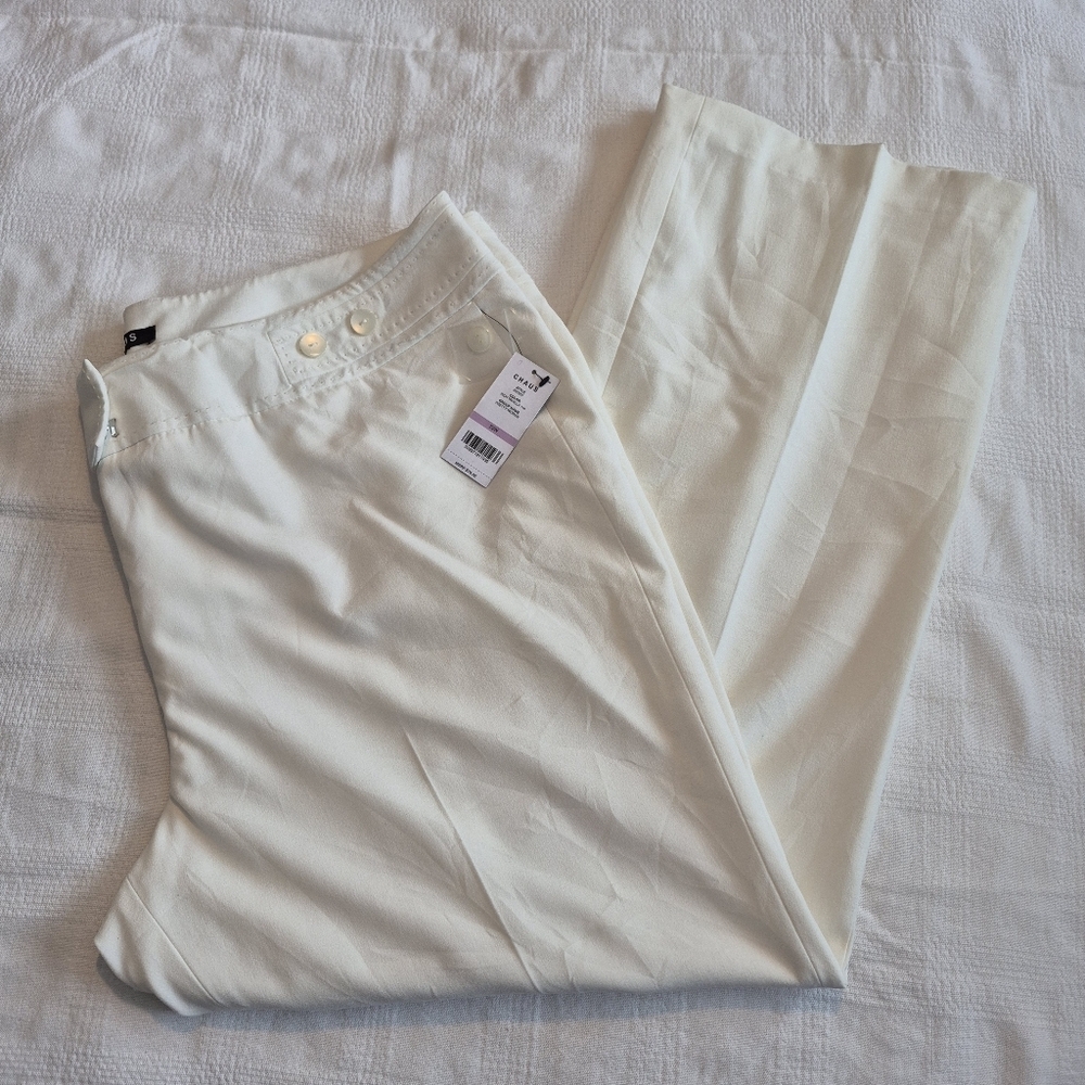 Chaus pants women's 22W Rich Vanilla lined dress pants NWT